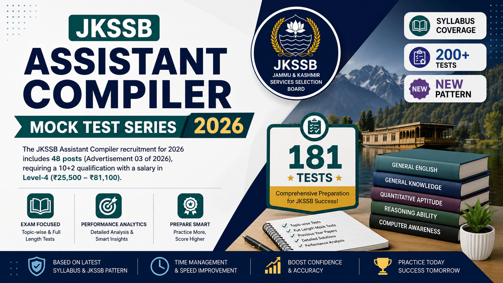 JKSSB Assistant Compiler Mock Test Series 2026